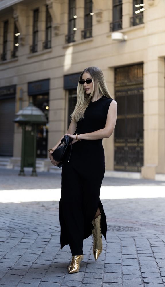 Street style — vestido preto