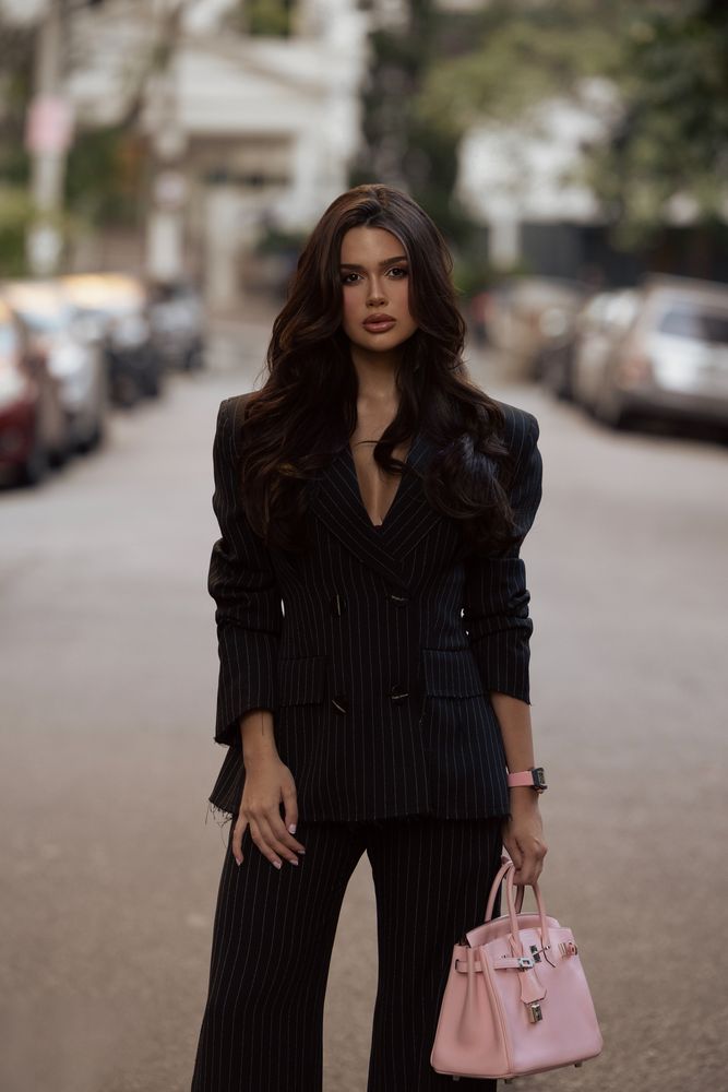 Street style — alfaiataria risca de giz